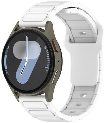 Everyday Crate Silicone Watch Band Shaped Soft Adjustable Replacement Strap For Smartwatches white