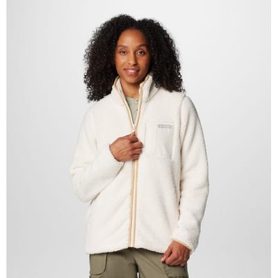 Fleecejacke COLUMBIA "West Bend Full Zip II", Damen, Gr. S, weiß (chalk), Obermaterial: 100% Polyester, normal, Jacken Fleecejacke, Langarm-Design, mit Reißverschluss, wasserabweisend, windabweisend