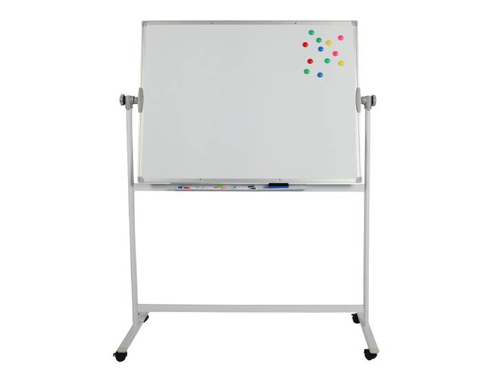 Whiteboard freistehend doppelseitig 120 x 90 cm