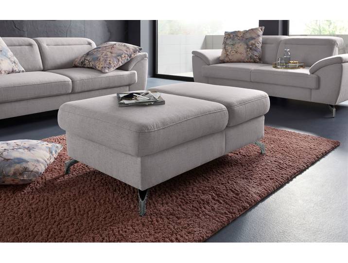 Hocker, Grau, 114x43x71 cm, Feinstruktur & Massivholz, Klappfunktion, sit&more