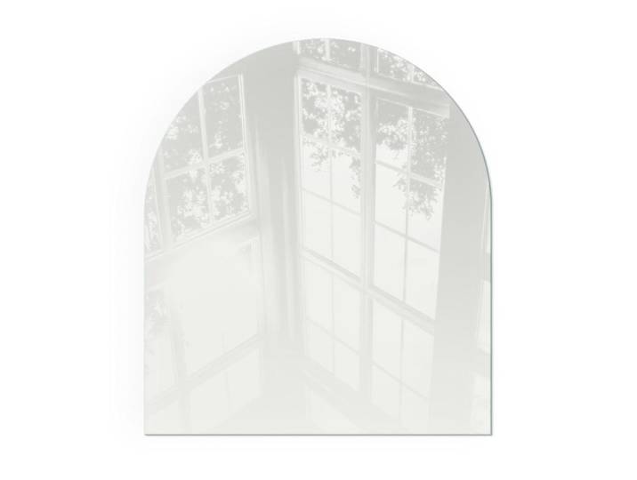 Tulup Kaminbodenplatte 80x70 cm - Elfenbeinfarbe, Grau, Glas, Rechteckig, 80x70x0.4 cm, Elektrogeräte, Heizgeräte, Elektrokamine