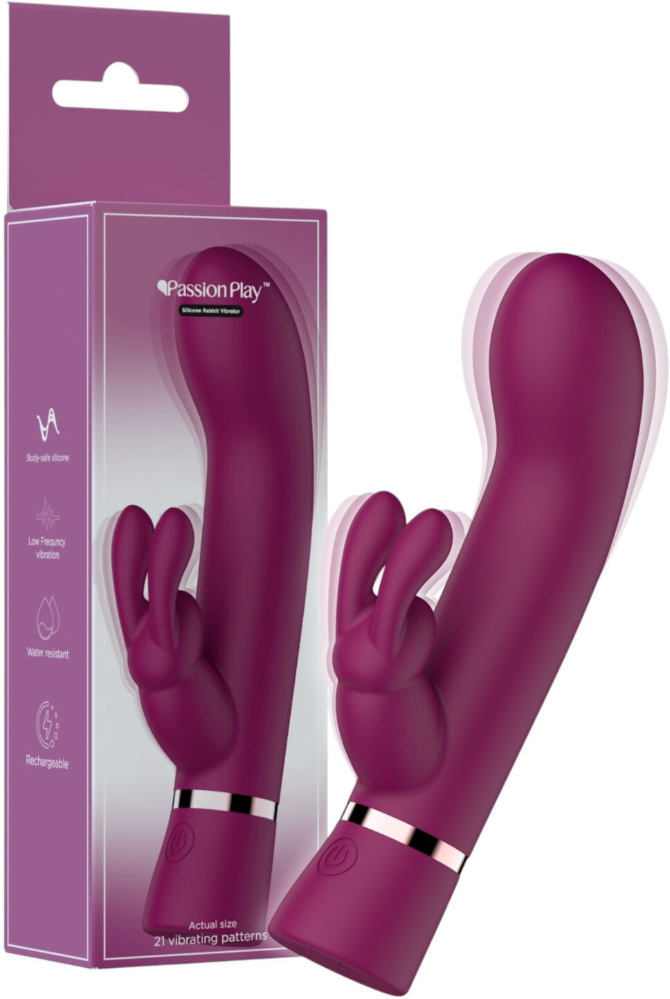Passion Play - clitoral arm vibrator (burgundy)