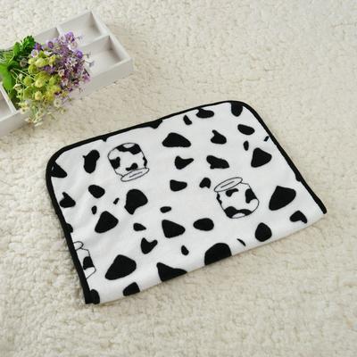 Uplift Essentials Plush Thermal Pet Mat Soft Print Sleeping Mattress & Travel Blanket For Dogs & Cats cows 24 In X 31 In