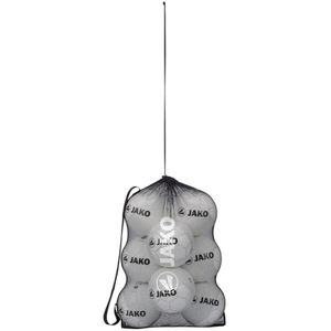 JAKO Ballsack Ballnetz 2346, für bis zu 10 Bällen, schwarz