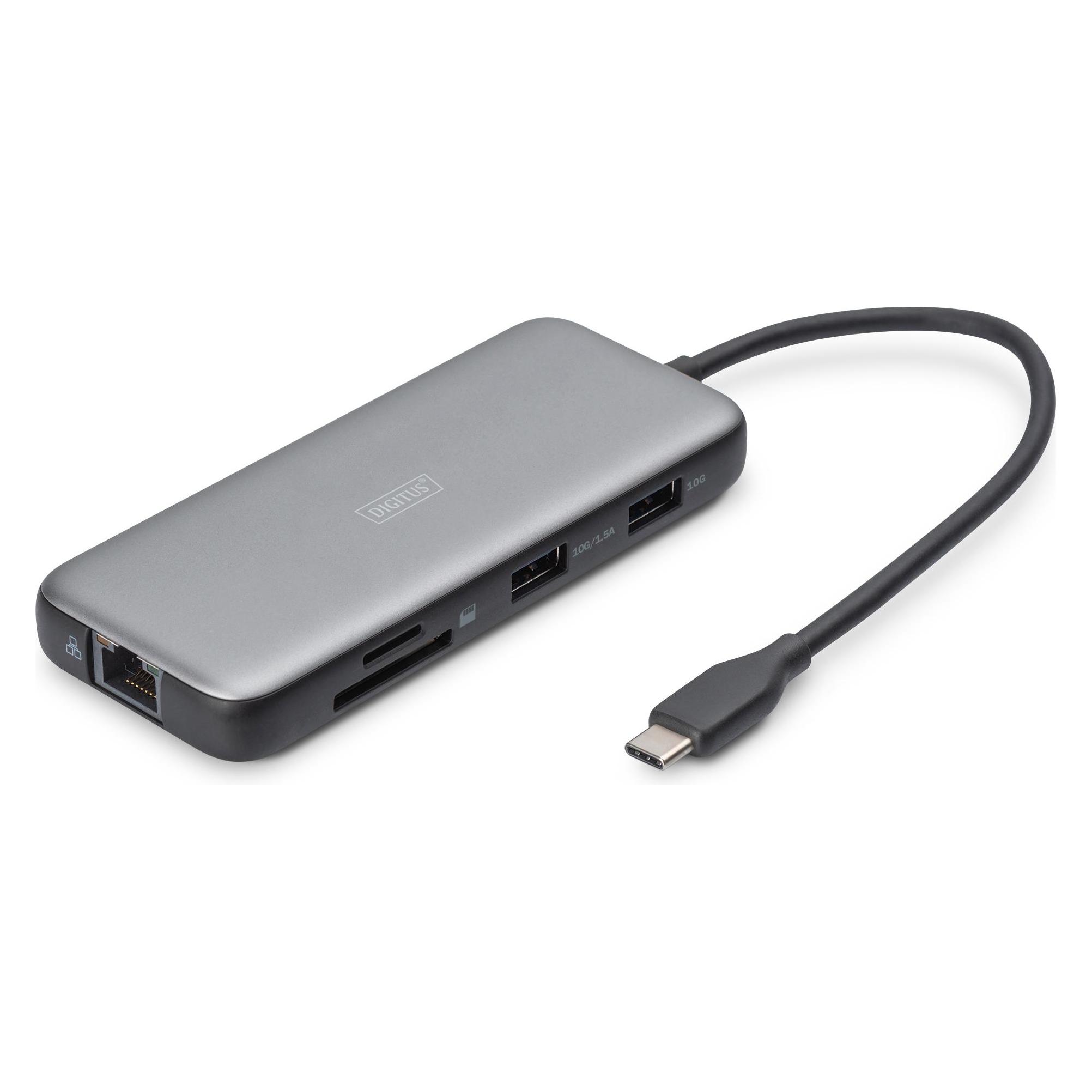 Digitus USB-C Docking Station, 8-Port (USB-C, 8 Ports) (DA-70915)