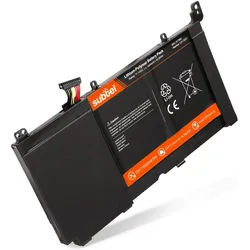 Subtel Akku für ASUS S551LA Vivobook, V551L, R451L,  S551L, V551LA, V551LN (4500 mAh), Notebook Akku, Schwarz