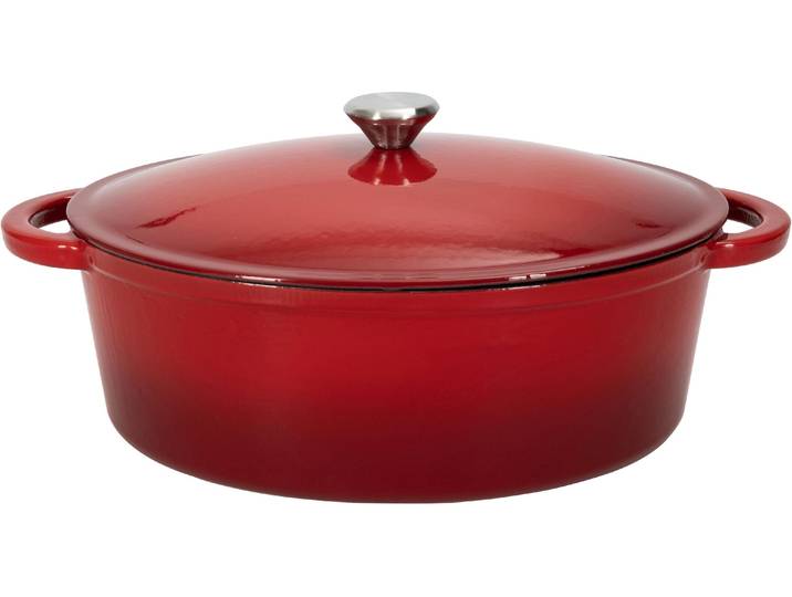 Bräter NOUVEL Bräter Oval , rot, B:32cm H:12cm Ø:32cm, Töpfe, Bräter
