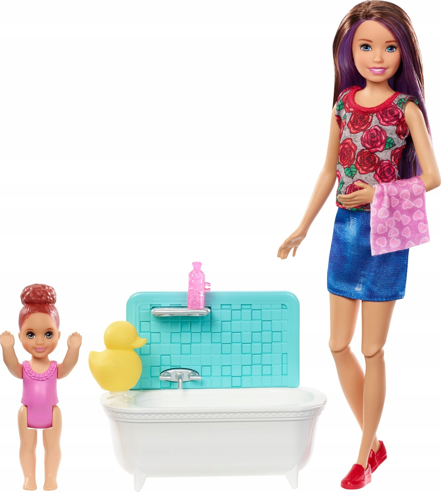 Barbie Skipper Babysitters Inc. poppen en badset
