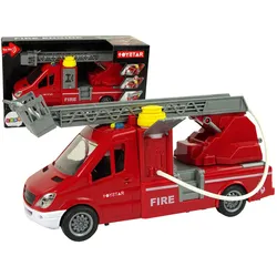 Feuerwehrauto Rotes Wasser Klingt Lichter