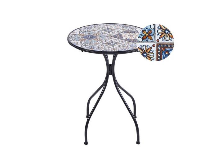 Table bistrot CIVITA 60 cm 60 cm Métal Noir