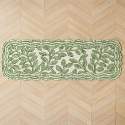 Laura Ashley Space Dyed Loop Scalloped Rugs