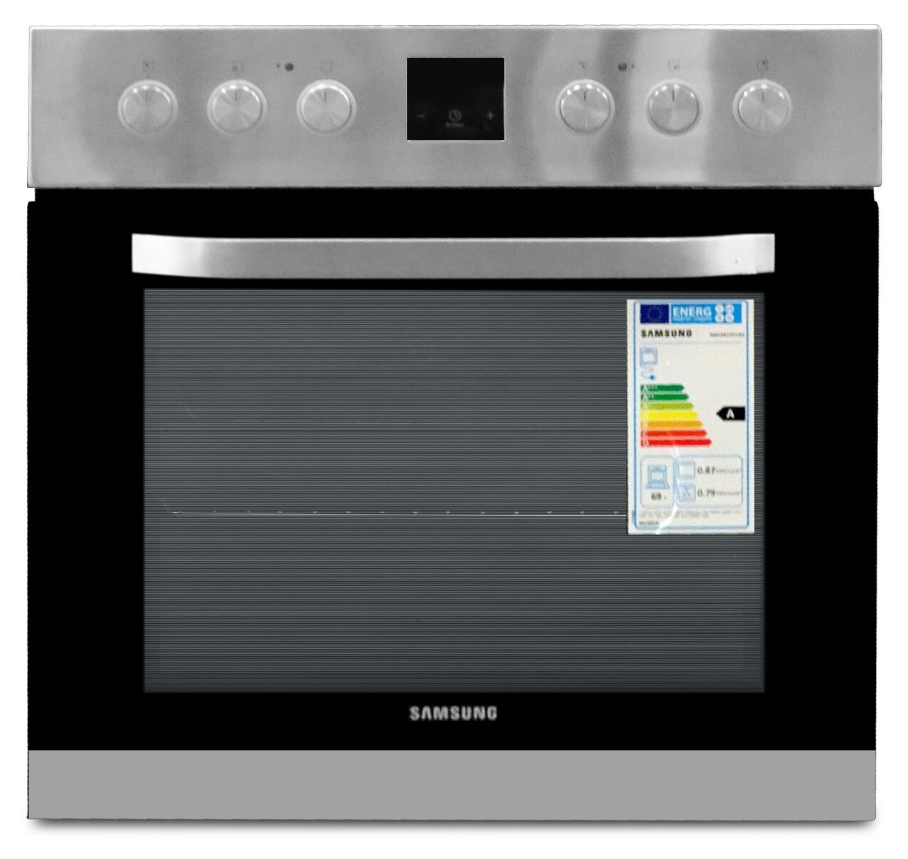 Samsung F-NB69R2301RS, Keramik, 4 Zone(n), Glaskeramik, Schwarz, Drehregler, 59 cm