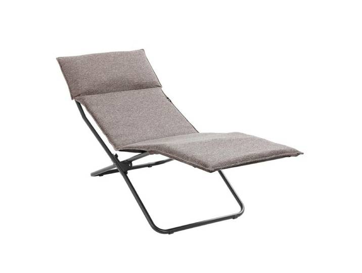 Lafuma Transalounge Niksen Liegestuhl Stahl/Olefin Dunkelgrau