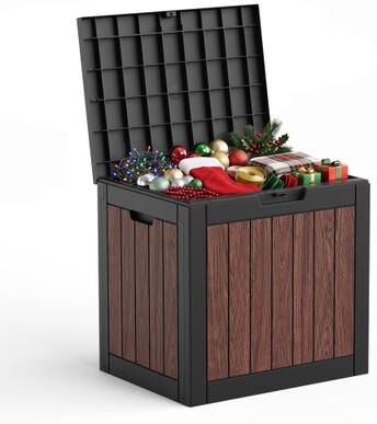 EasyUp Outdoor Patio Storage Resin Lockable Deck Box
