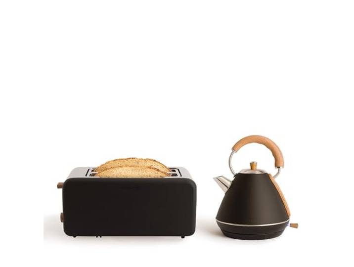 CREATE/PACK TOAST RETRO XL + KETTLE RETRO L/Toaster Schwarz mit Wasserkocher Schwarz/Wasserkocher 1,7 L