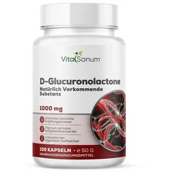 VitaSanum® – D-Glucuronolacton – 1000 mg Tagesportion (2 Kapseln)