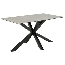 Actona Esstisch Heaven 135 x 80 cm Keramik Grau
