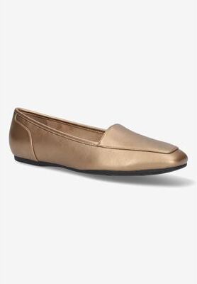 Women's Thrill Pointed Toe Loafer by Easy Street in Bronze (Size 8 M)