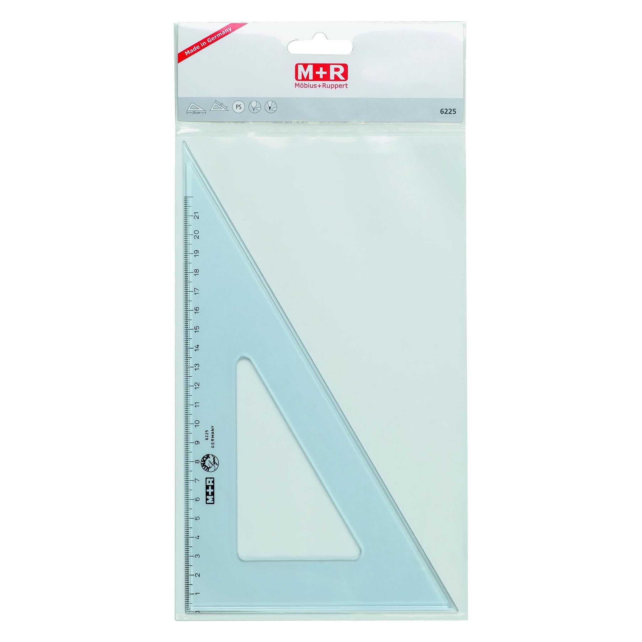 M+r Winkel 60Grad 29cm rauchtransparent Skala 22cm (31.80 cm, Kunststoff) (762250020)