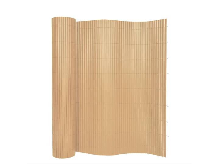 Sichtschutzmatte PVC 400 x 200 cm Bambusoptik