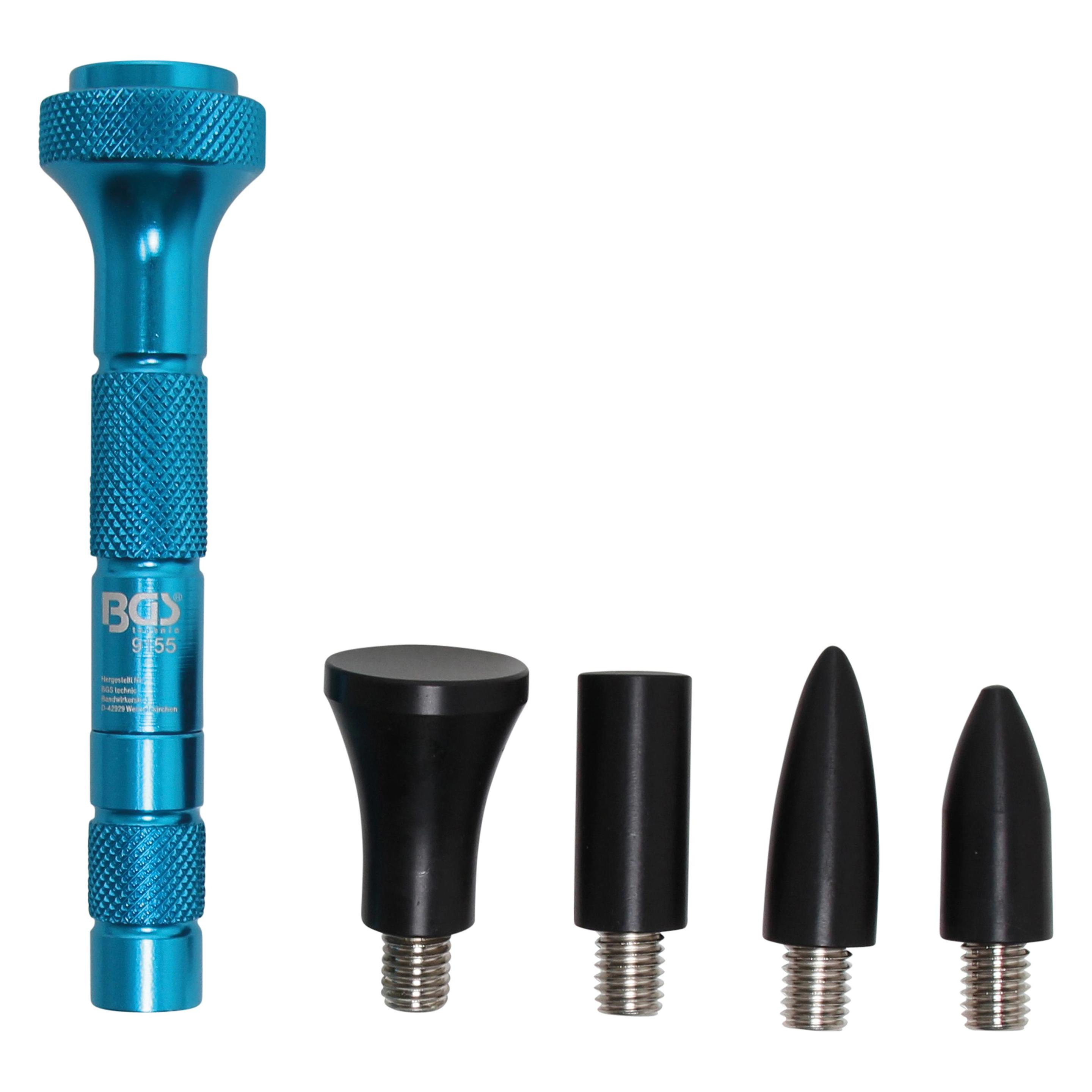 BGS Aluminum-Ausbeulstift mit auswechselbaren Spitzen 100 mm (Türgriff) (9155)