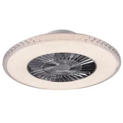 Reality Leuchten Deckenventilator Visby Kunststoff Weiß