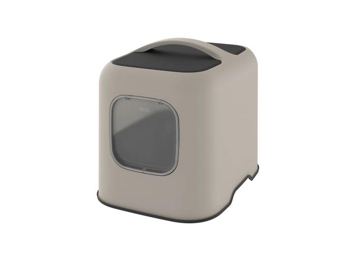 Rotho Katzentoilette Biala, Cappuccino, Kunststoff, 51x39.5x44.3 cm, Freizeit & Co, Tierbedarf, Tierzubehör