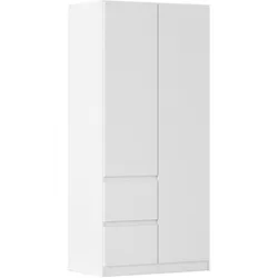 Drehtürenschrank Nidda Weiß
