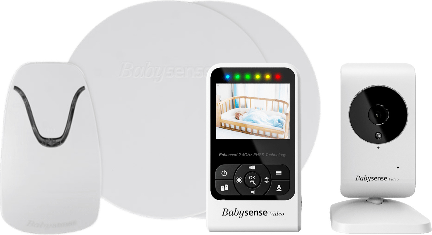 Hisense Babysense Bundle Pack, Atemmonitor BS 7 New + BM V24R Board Video Babysitter