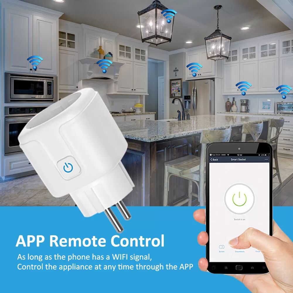 INF Tuya WiFi Smart Plug EU-Standard 16A 4er-Pack