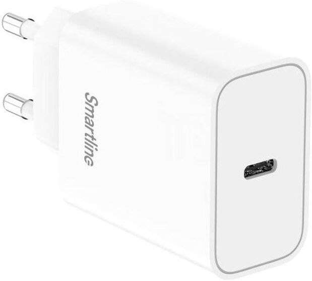 Smartline Vægoplader m. 1x USB-C - 40W - Hvid