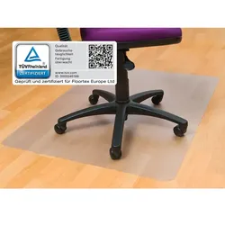 Floortex FC129017EV Cleartex valuemat 120x90 cm  Vinyl Bodenschutzmatte für harte Böden