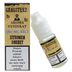 Zitronen Sorbet 10ml 18mg NicSalt Liquid by Gangsterz
