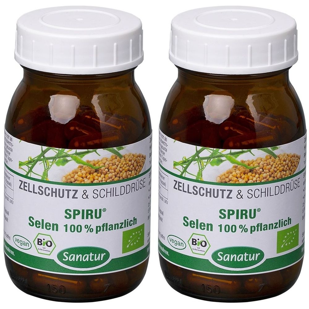 Selen 100% pflanzlich Spiru Bio Kapseln 2x 2x90 St