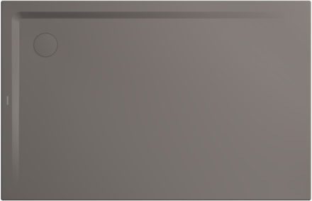 Kaldewei Superplan Duschwanne 385948040672 100x120x2,5cm, Träger, warm grey70