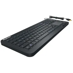 KeySonic KSK-6231INEL (DE, Kabelgebunden), Tastatur, Schwarz