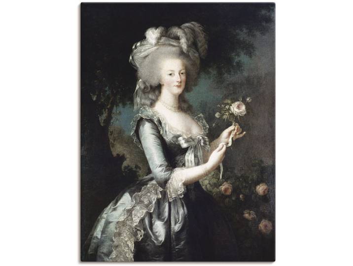 Wandbild ARTLAND Marie Antoinette, 1783 , grau (farbe bild(er): grau), B:60cm H:80cm, Bilder, Wandbild, als Leinwandbild, Poster in verschied. Grössen