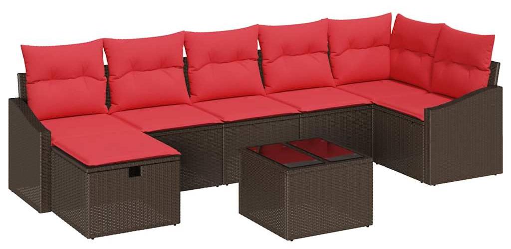 Sofa Set 8 Stk. Poly-Rattan
