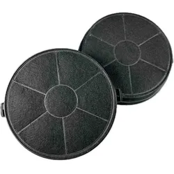 Air2Go Aktivkohlefilter für Zanussi EFF73 (2 Stück), Dunstfilter, Schwarz