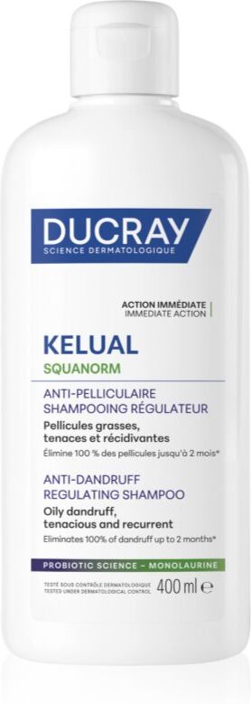 Ducray Kelual Squanorm Regulating Treatment Shampoo Oily Dandruff Shampoo gegen fettige Schuppen 400 ml