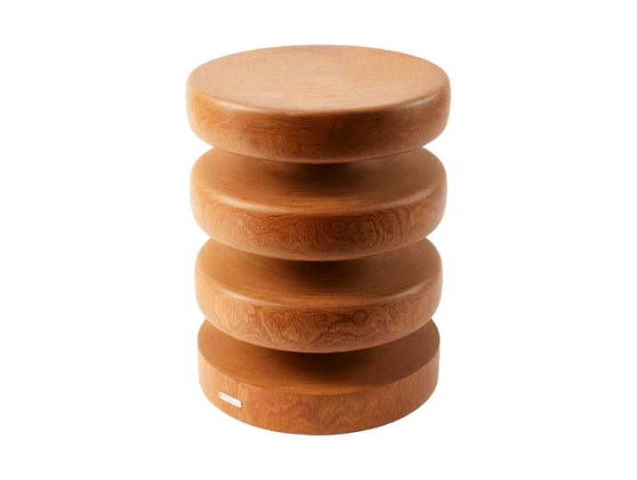 Massiver, handgefertigter Hocker & Beistelltisch „Gouda“ Natural Pols Potten