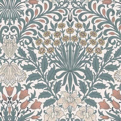 William Morris at Home William Morris Garden Dusty Blue Wallpaper