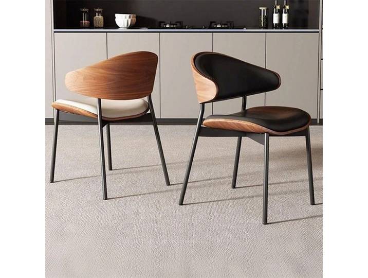 Chaises de salle à manger en cuir nordiques modernes et luxueuses pour tables de salle à manger modernes, salons, bureaux à domicile et cuisines, chaise italienne