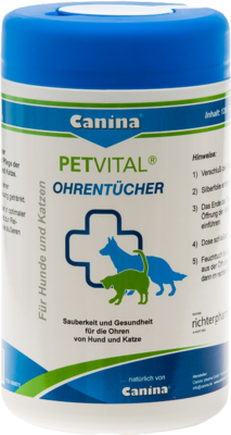 Canina pharma GmbH PETVITAL Feuchttücher f.Ohren vet. 120 St 00969675
