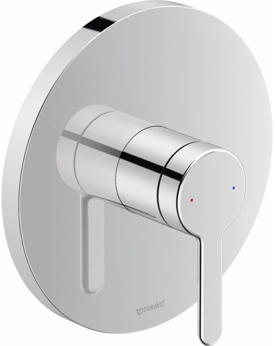 Duravit C.1 Unterputz Brausearmatur C14210010010, chrom, rund, 1 Verbraucher