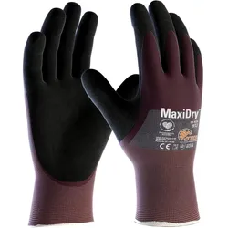 ATG, Schutzhandschuhe, Handschuhe MaxiDry 56-425 Grösse 7 lila/schwarz EN 388 PSA-Kategorie II (7)