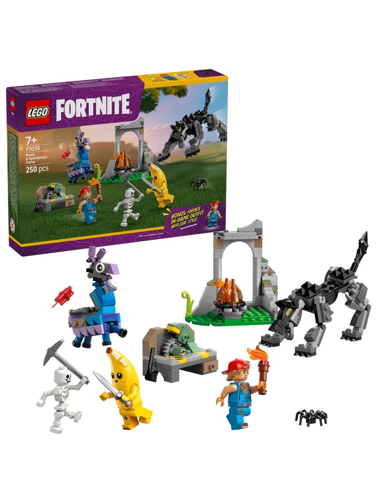 LEGO FORTNITE 77075 Das Lager von Schali und der Zündkerzenkünstlerin