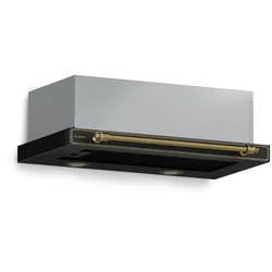 Klarstein Victoria Ausfahrbare Dunstabzugshaube Elegant, Retro-inspiriert, Zeitlos EEC A++ 375 m3/h 60 cm Schwarz