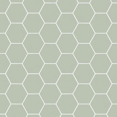Vliestapete SUPERFRESCO EASY "Honigwabe - Geo", grün, B:0,52m L:10m, Vlies, Tapeten, Grün - 10m x 52cm