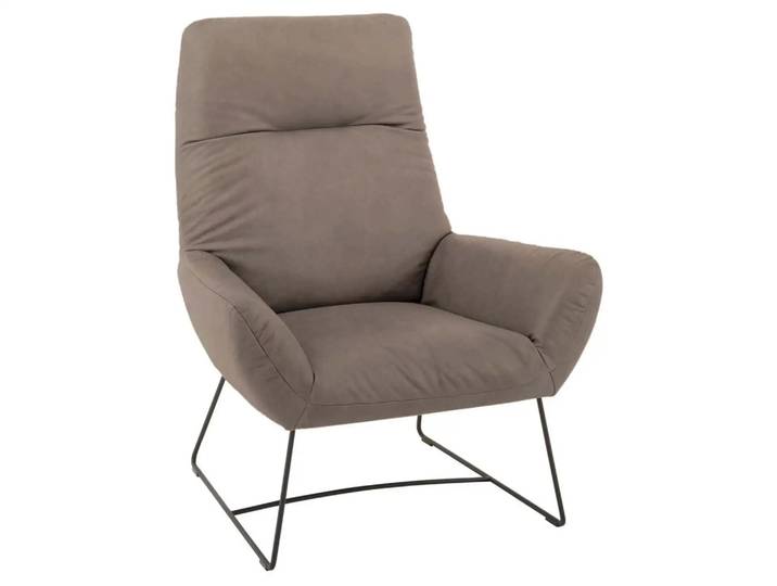 Sessel Berlin Basic Candy / Farbe: Asphalt / Material: Leder Basic